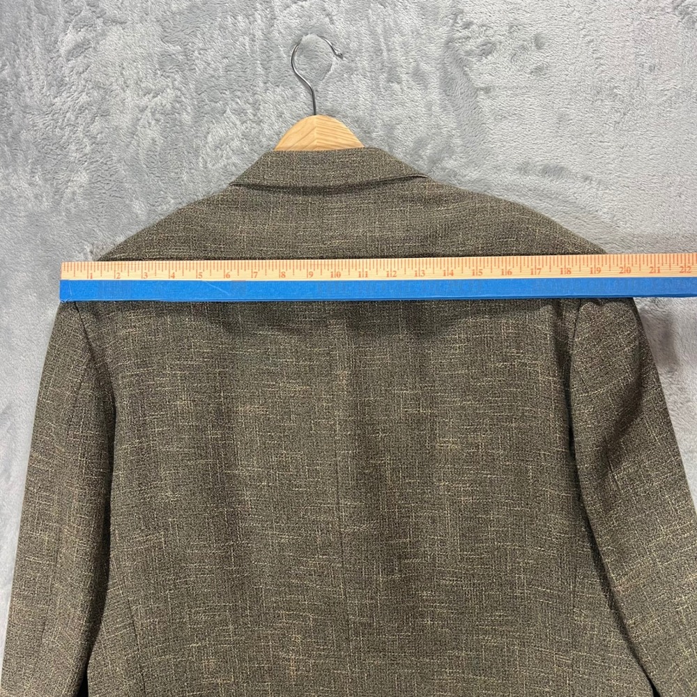 Chiavari Blazer Mens 42R Brown Cotton Wool Lanificio Calvino Vitale Italy Coat - Picture 13 of 16